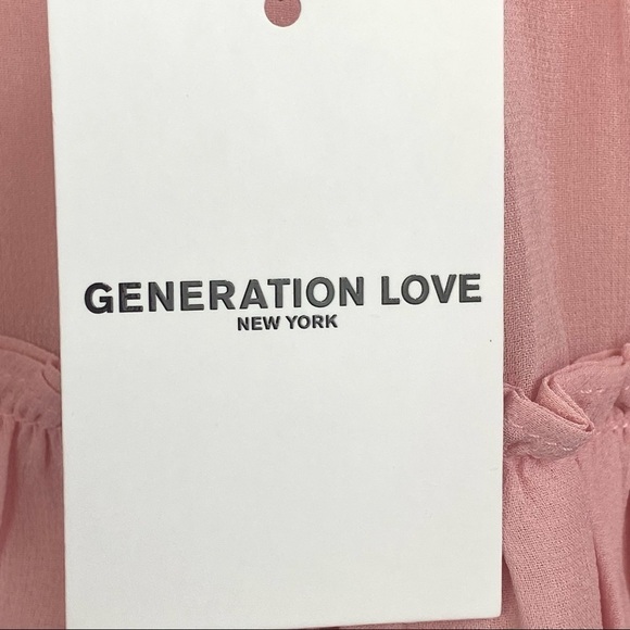 𝅺NEW WITH TAG‎ GENERATION LOVE AUDRINA RUFFLE MINI SILK SKIRT - Picture 7 of 8